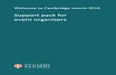 Support pack for event organisers