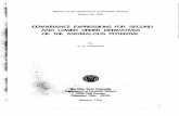 covariance expressions for second and lower order derivatives of ...
