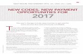 NEW CODES, NEW PAYMENT OPPORTUNITIES FOR