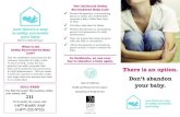 Safely Surrendered Baby Campaign Brochure