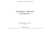 Ogden Nash - poems -  : Poems