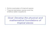 Tropical Wave Dynamics [Lectures 11,12]