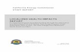 LOCALIZED HEALTH IMPACTS REPORT for Selected Projects ...