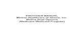 PROVIDER MANUAL Molina Healthcare of Illinois, Inc. Molina Dual ...
