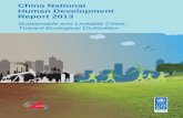 China National Human Development Report 2013 Sustainable and ...