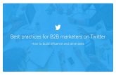 Best practices for B2B marketers on Twitter