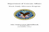Work-Study Allowance Program Supervisor Handbook
