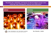 “Examining the authenticity and impact of cultural‐religious tourism ...