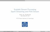 Scalable Stream Processing Spark Streaming and Flink Stream