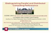 Distinguishing Parallel and Distributed Computing Performance