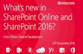 SharePoint changes summer 2016 - modern sites and pages to ...