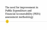 The need for improvement in Public Expenditure and Financial Accountability (PEFA) assessment methodology