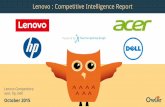 Lenovo, Acer, HP, Dell | Competitive Intelligence Report