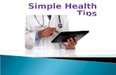 Simple Health Tips