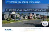 Five things you should know about electrical safety at home
