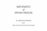 Mathematics of driving pressure pdf