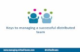 Keys to managing a successful distributed team ·CodingSerbia2015
