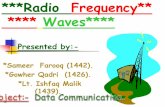 Radio Frequency Waves ,Data communication & Networks
