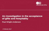 Eurosai presentation: acceptance of gifts and hospitality