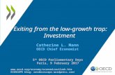 Exiting from the low-growth trap: Investment, OECD Parliamentary Days 9 February 2017