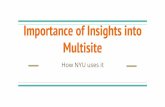 Importance of insights into multisite