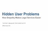 Hidden User Problems: How empathy makes legal services easier