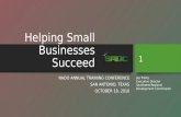 Helping Small Businesses Succeed