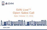 SVN Live™ Open Sales Call 10-17-16