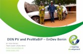 Ghana | May-16 | EnDev Benin - DEN PV and ProMaBiP