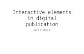 Interactive elements in digital publication