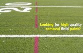 Removable field paint