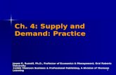 Ch. 4: Supply and Demand: Practice