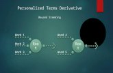 Personalised Terms Derivative- Semantic Stemming