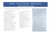 Clarion Honors Chronicle (10/27/2015)