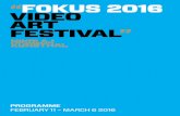 “FOKUS 2016 VIDEO ART FESTIVAL”