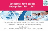 Greetings from Superb Enterprises Pvt. Ltd.
