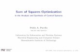 Sum of Squares Optimization