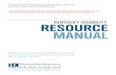 Kentucky Disability Resource Manual
