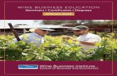 WINE BUSINESS EDUCATION Wine Business Institute Wine Busin