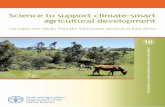 Science to support climate-smart agricultural development ...