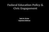 Education policy and Civic Engagement: My Capstone