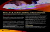 Guide for IB students applying to US institutions