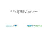 Upfront SEU SREC Purchase Program Manual