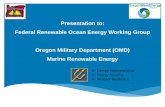 Presentation to: Federal Renewable Ocean Energy Working Group ...