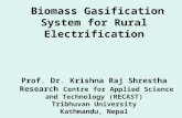 Gasifier presentation - Prof. K.R.Shrestha