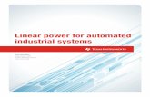 Linear power for automated industrial systems