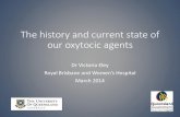 The history and current state of our oxytocic agents