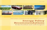 Energy Policy Recommendations to the President and the 110th ...
