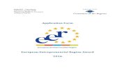 Application Form European Entrepreneurial Region Award 2016