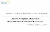 Lifeline Program Overview National Association of Counties